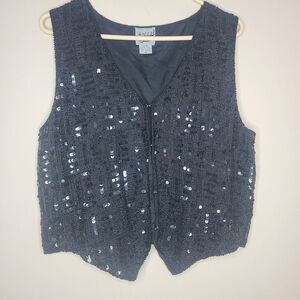 Vintage Beaded And Sequin Sweet Sue Vest Woman's‎